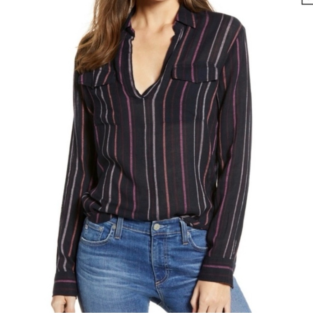 Rails Selena Baja Stripe Pullover Shirt Size XS